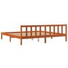 vidaXL Cama sin colch&oacute;n madera maciza de pino marr&oacute;n cera 180x200 cm