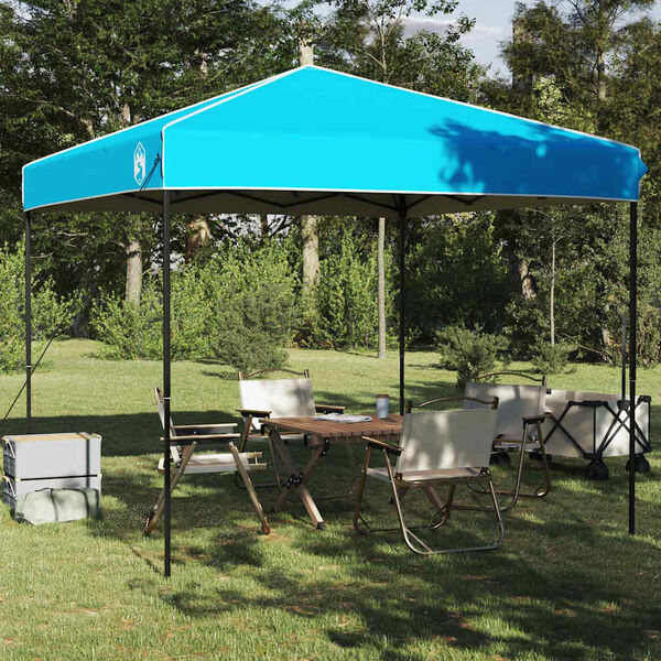 vidaXL Carpa Dosel Manual Azul 243 x 243 x 251 cm tela
