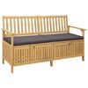 vidaXL Banco de almacenamiento 2 -Seater 148 x 63 x 84 cm Rectangular