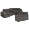 vidaXL Set de sof&aacute;s de jard&iacute;n 10 pzas cojines rat&aacute;n sint&eacute;tico negro