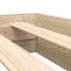 vidaXL Cama con Estanter&iacute;a con cabecera Roble Sonoma 180 x 200 cm