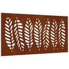 vidaXL Adorno de pared de jard&iacute;n acero corten dise&ntilde;o de hoja 105x55 cm
