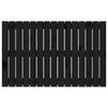 vidaXL Cabecero de cama de pared madera maciza pino negro 95,5x3x60 cm