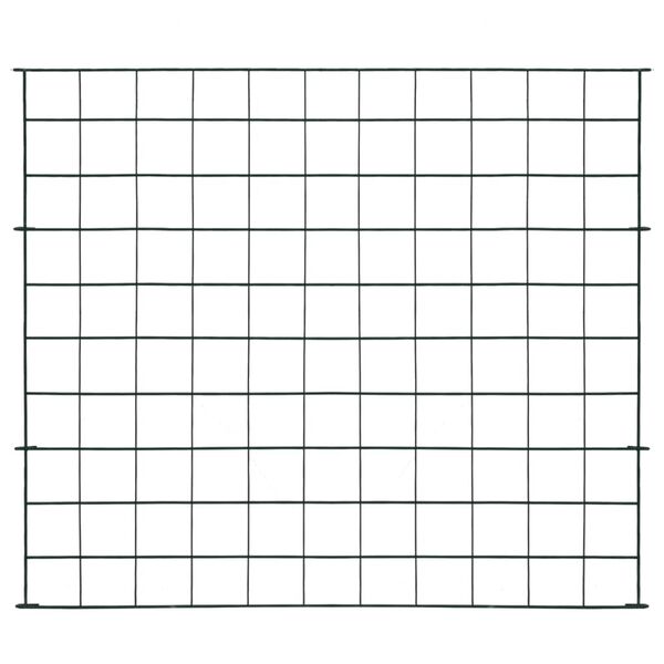 vidaXL Set de valla de jardín arqueada verde 77,3x26 cm