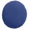 vidaXL Cojines para asiento 2 pcs Azul Polic&iacute;a &Oslash; 40 x 13 cm Terciopelo