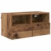vidaXL Mueble de TV Montado en la Pared 60 x 30 x 30 cm Madera Vieja