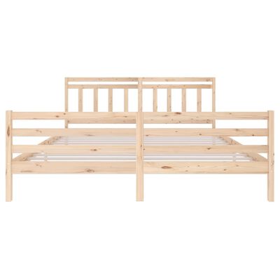 vidaXL Estructura de cama de madera maciza 200x200 cm