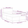 vidaXL Cama tipo Box Spring Gris claro y . 120 x 200 cm Tela de Pana