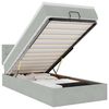 vidaXL Estructura cama otomana colch&oacute;n terciopelo gris claro 90x200cm