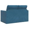 vidaXL Sof&aacute; cama de suelo 2 en 1 terciopelo azul 122x204x55 cm