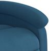 vidaXL Sill&oacute;n de masaje reclinable de terciopelo azul