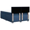 vidaXL Cama box spring con colch&oacute;n tela azul 140x200 cm