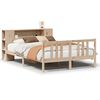vidaXL Cama con estantería sin colchón madera maciza de pino 120x200cm