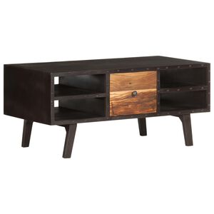 vidaXL Mesa de centro de madera maciza reciclada 100x50x45 cm