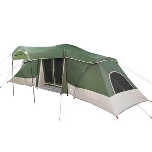 vidaXL Tienda Familiar con techo Verde y Gris 721 x 335 x 212 cm