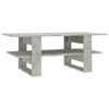 vidaXL Mesa de centro madera de ingenier&iacute;a gris hormig&oacute;n 110x55x42 cm