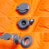 vidaXL Colch&oacute;n de camping autoinflable con almohada 1 persona naranja