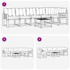 vidaXL Conjunto de sof&aacute;s de exterior 7 pcs Gris Natural y Claro