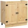 vidaXL Armario con puerta Miel 80 x 46 x 81,5 cm Madera de pino macizo
