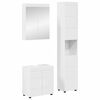 vidaXL Juego de muebles de ba&ntilde;o TULUM 3 uds. brillante 60 x 34 x 63 cm