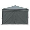 vidaXL Carpa de fiesta plegable con paredes laterales antracita 3x3 m