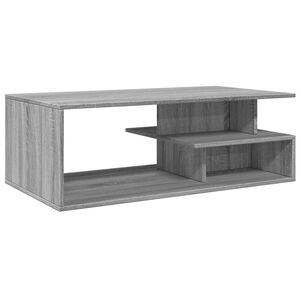 vidaXL Mesa de centro madera de ingenier&iacute;a gris Sonoma 102x55x35 cm