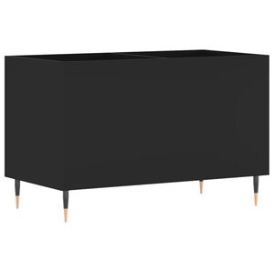 vidaXL Mueble para discos madera contrachapada negro 74,5x38x48 cm