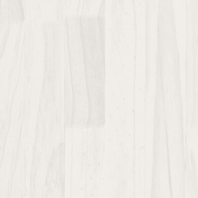 vidaXL Estructura de cama madera maciza de pino blanco 90x190 cm