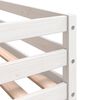 vidaXL Cama alta de ni&ntilde;os escalera madera maciza pino blanco 90x200 cm