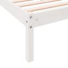 vidaXL Cama extralarga sin colch&oacute;n madera maciza pino blanca 180x210cm