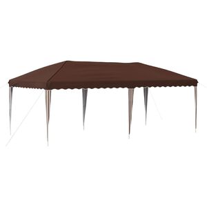 vidaXL Carpa Plegable para Fiestas 575 x 290 x 245 cm Marr&oacute;n