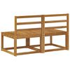 vidaXL 2 Pieza Sof&aacute; intermedio de exterior Madera de Acacia S&oacute;lida