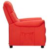 vidaXL Sill&oacute;n reclinable de cuero sint&eacute;tico rojo