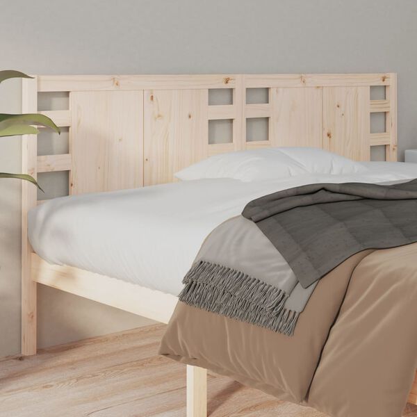 vidaXL Cabecero de cama madera maciza de pino 206x4x100 cm