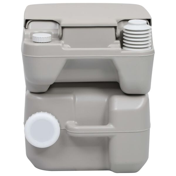 vidaXL Juego de inodoro con lavabo port&aacute;til para camping