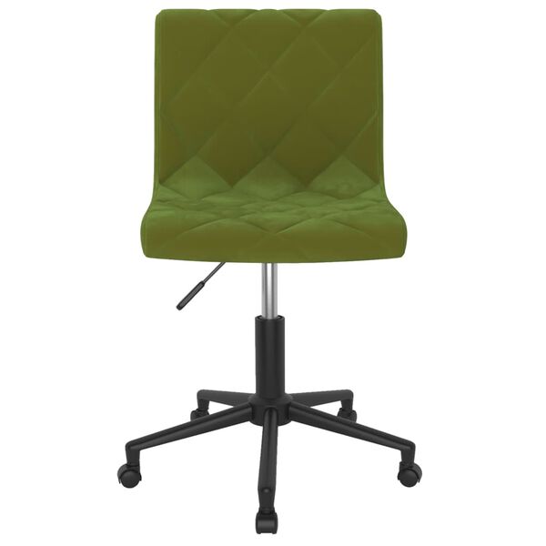 vidaXL Sillas de comedor giratorias 4 unidades terciopelo verde claro