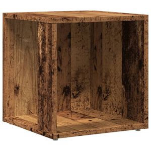 vidaXL Mesa auxiliar de madera de ingenier&iacute;a envejecida 33x33x34 cm