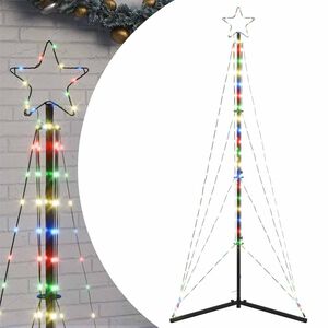 vidaXL LED para &aacute;rbol de Navidad 363 LEDs de colores 182 cm