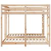 vidaXL Estructura de litera triple Marr&oacute;n 160 x 200 cm