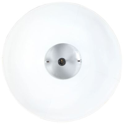 vidaXL Lámpara colgante industrial redonda mango 25 W blanco 52 cm E27