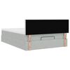 vidaXL Estructura cama otomana con colchón gris claro 140x200cm