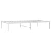 vidaXL Estructura de cama sin colchón metal blanco 100x190 cm