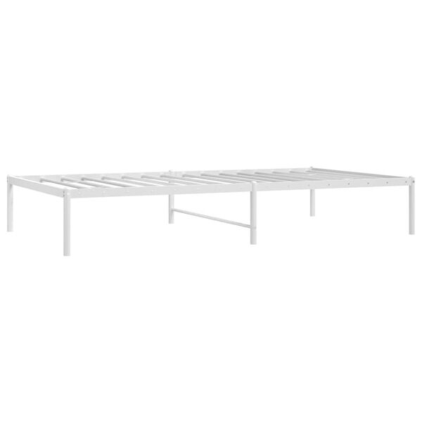 vidaXL Estructura de cama sin colchón metal blanco 100x190 cm