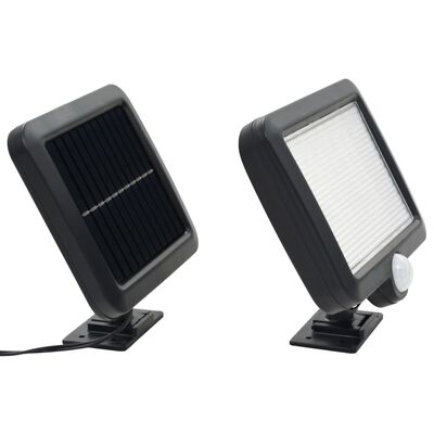 vidaXL Lámpara solar con sensor de movimiento luces LED blanco