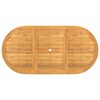 vidaXL Mesa de jardín extensible madera maciza teca 110-160x80x75 cm
