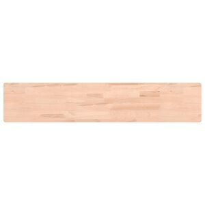 vidaXL Estante de pared madera maciza de haya 100x20x4 cm