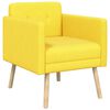 vidaXL Sill&oacute;n auxiliar Amarillo Claro Tela de Pana