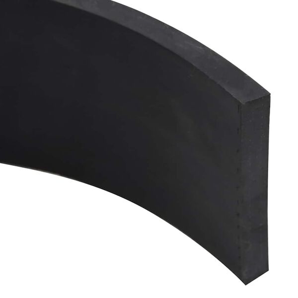 vidaXL Borde de goma para quitanieves negro 250x8x1 cm