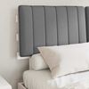 vidaXL Estructura de Cama con Cabecera Tapizada Gris Claro