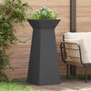 vidaXL Maceta Pilar 2 pcs Negro 40 x 40 x 100 cm